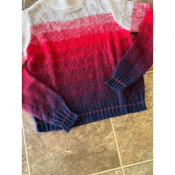 American Eagle Ombre Stripe Mock Neck Cozy Knit Sweater Size XS - Picture 5 of 10